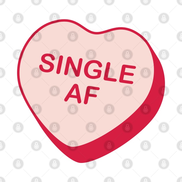 Single AF Rejected Candy Heart by creativecurly