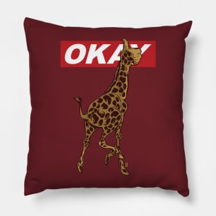 Okay Giraffe Pillow