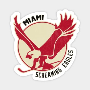 DEFUNCT - Miami Screaming Eagles Hockey Magnet