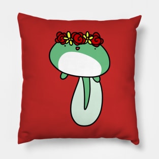 Flower Crown Tadpole Pillow