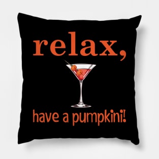 Pumpkin Cocktail Pillow