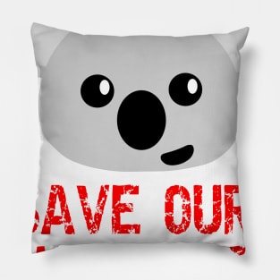 SAVE OUR WILDLIFE, Art for Australia Pillow