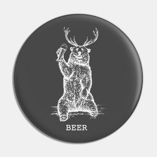 Bear + Deer + Beer Pin