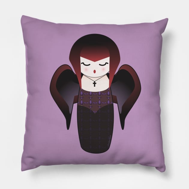 Gothic kokeshi Pillow by Pendientera