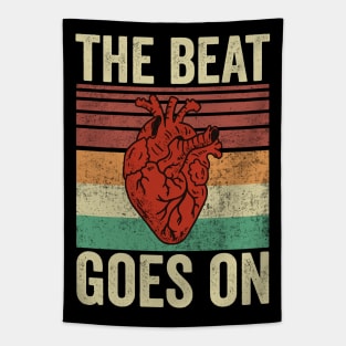 Heart Attack Survivor The Beat Goes On Funny Heart Surgery Tapestry