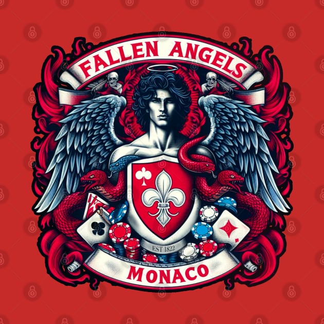 Fallen Angels X Monaco coat of arms by Alex Robinson 