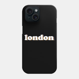 London Retro Words Phone Case