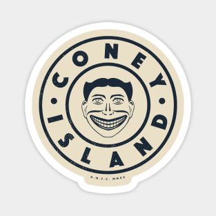 Coney Island, New York - Steeplechase Face Circle Magnet