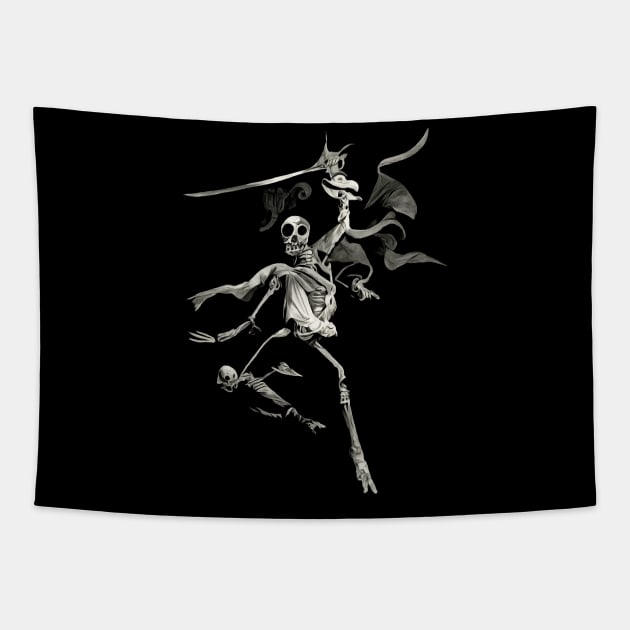 Day of the Dead Musketeer Tapestry by Abstract