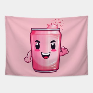 Soft drink cute T-Shirt cute giril Tapestry