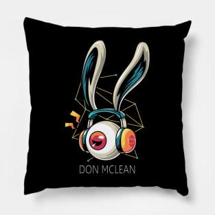 Listening Don Mclean Pillow