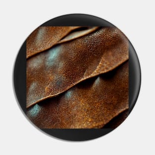 Brown Imitation leather stripes, natural and ecological leather print #25 Pin