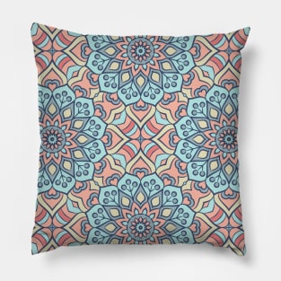 Ornamental floral mandala pattern #6 Pillow