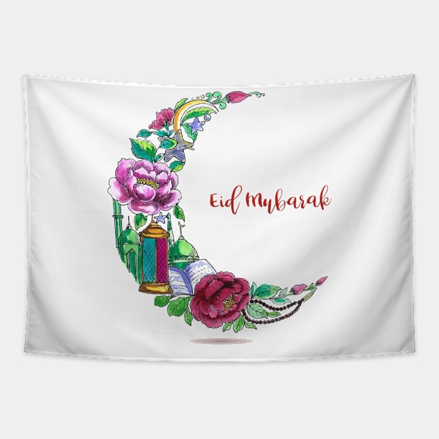 eid mubarak Tapestry by STAR SHOP