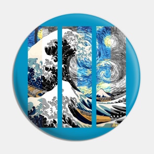 La vague japonaise N°8 Pin