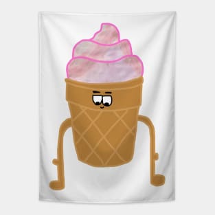 Strawberry Ice Cream Creature Tapestry