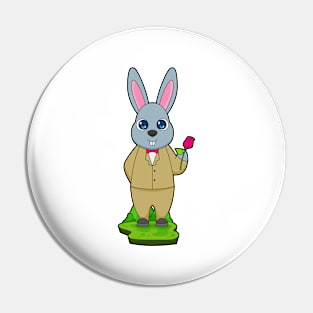 Rabbit Groom Suit Wedding Pin