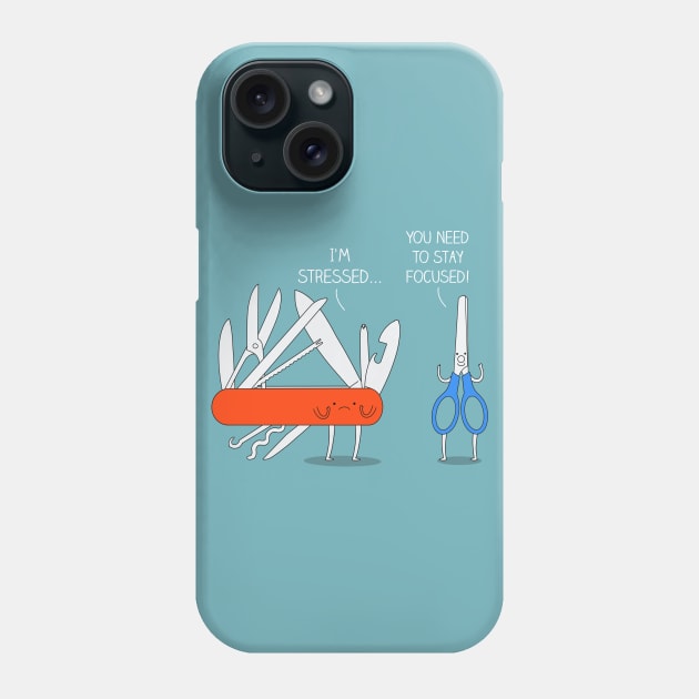 Stay focused Phone Case by milkyprint