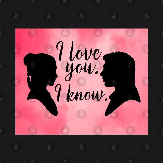 Pink Han and Leia I love you. by baranskini