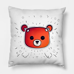 Cute Brown Teddy Bear Pillow