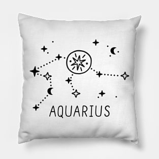 Aquarius Astrology sign Pillow