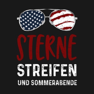 Sterne Streifen und Sommerabende T-Shirt