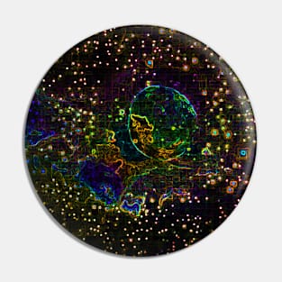 Black Panther Art - Glowing Edges 184 Pin