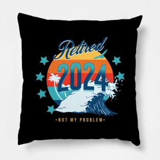 Officially Retired 2024, Funny Retired, Retirement, Retirement Gifts, Retired Est 2024, Retirement Party Pillow