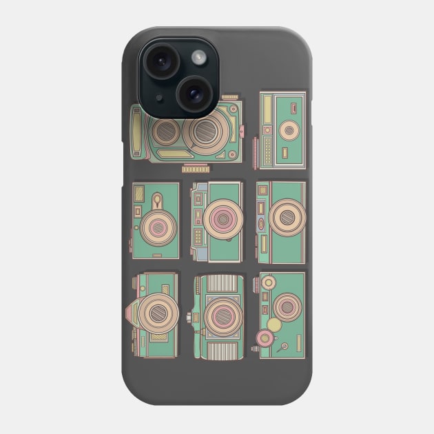 Green Classic Camera Phone Case by milhad