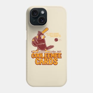 Defunct Cooleemee Cards Baseball Team Phone Case