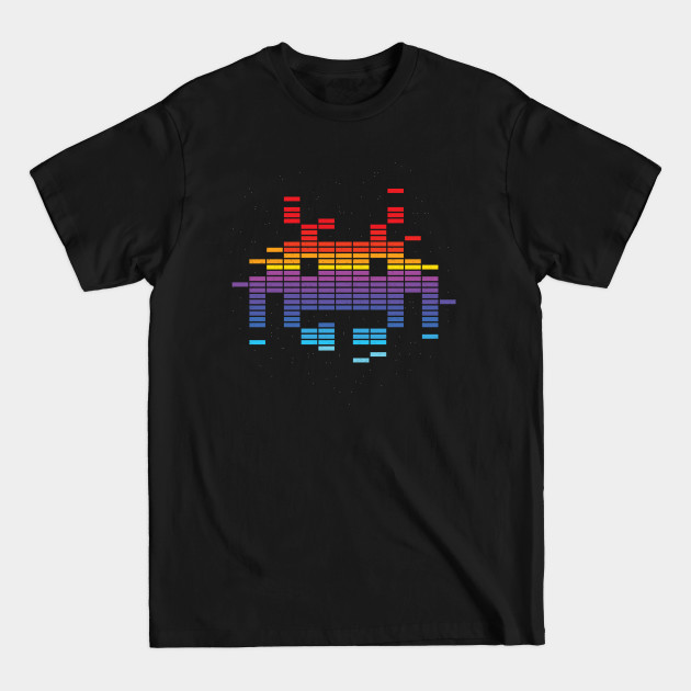 Disover Space Equalizer - Space Invaders - T-Shirt