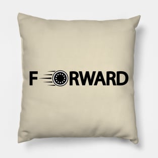 Forward going forward artistic design Pillow