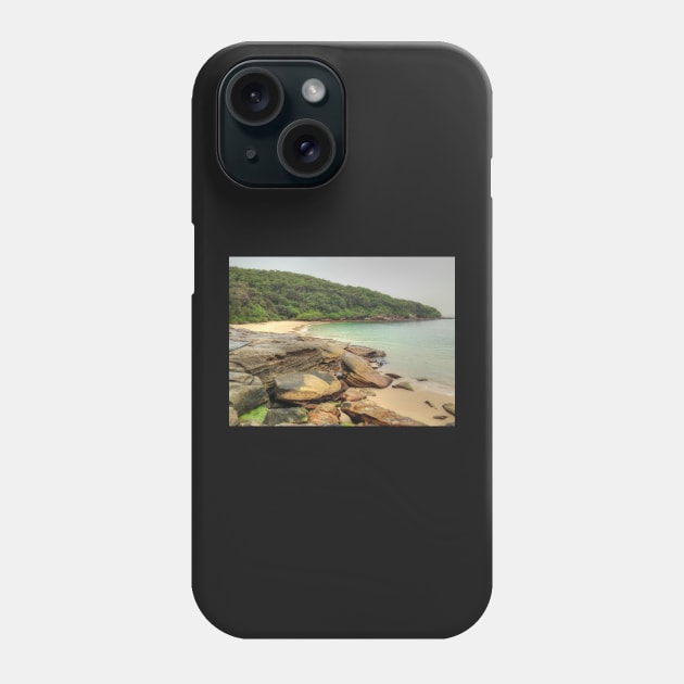 Beach & Rocks at La Perouse Phone Case by Michaelm43