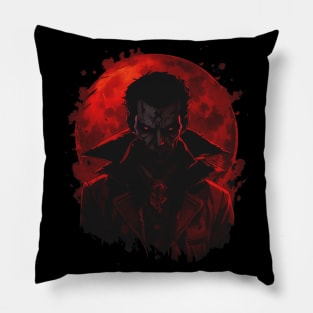 Count Dracula The Vampire - Evil Blood Moon Pillow