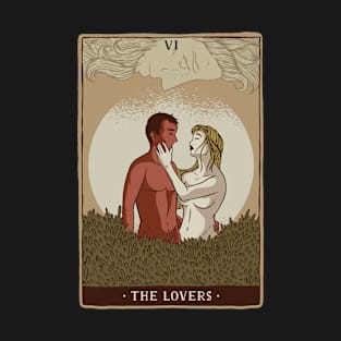 Tarot Card - The Lovers - Occult Gothic Halloween T-Shirt