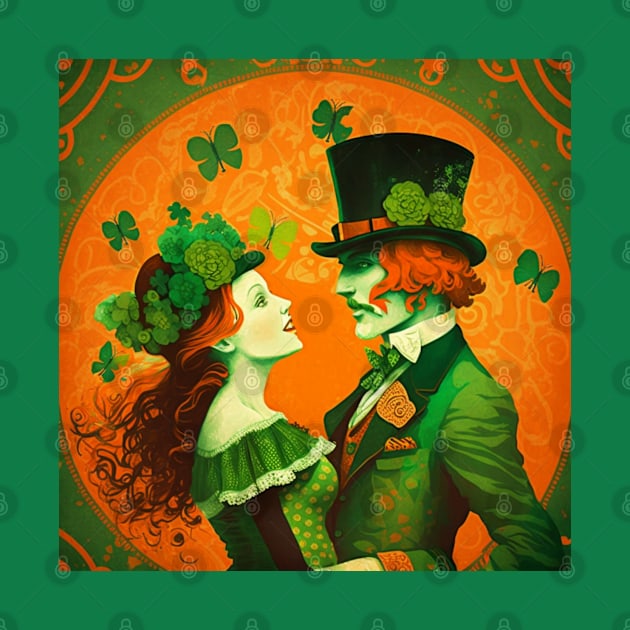 irish party st. patricks day girl and guy dance top by maily.art