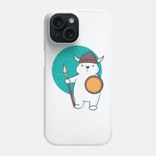 Adorable Kawaii Viking Polar Bear Phone Case