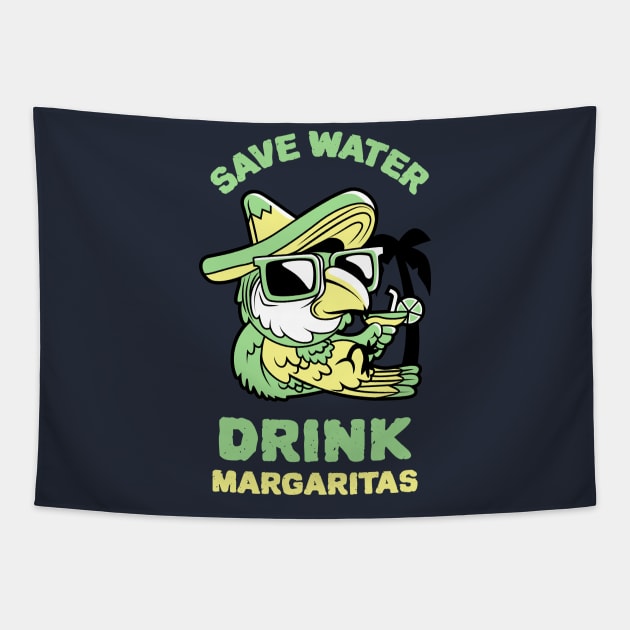 Save Water Drink Margaritas Tapestry by Joco Studio