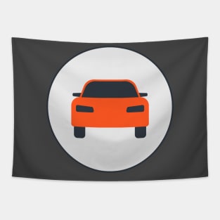 Car icon. Flat design. Tapestry