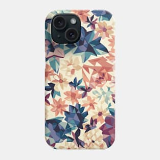 Floral Pattern Polygon style: Polygonal Petal Prism Phone Case