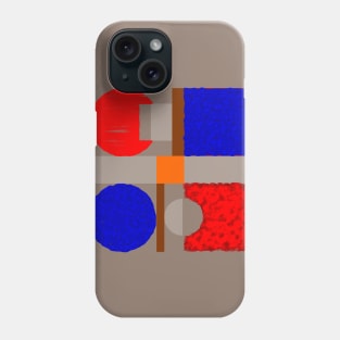 Minimalist geometry with texture Phone Case