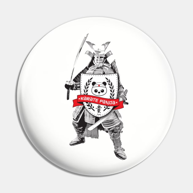 Karate Panda Ronin with shield Pin by Karate Panda