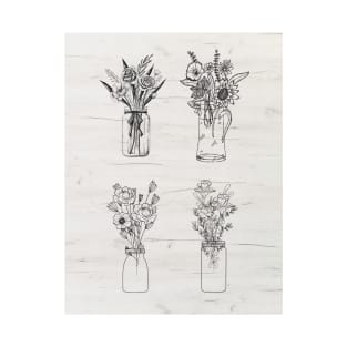 Flower Vase Collage T-Shirt