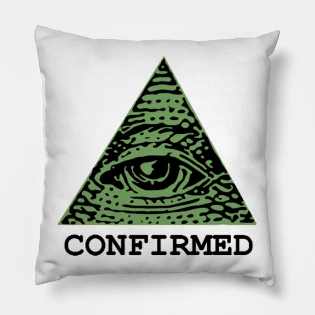 Illuminati Confirmed Pillow by Boysen