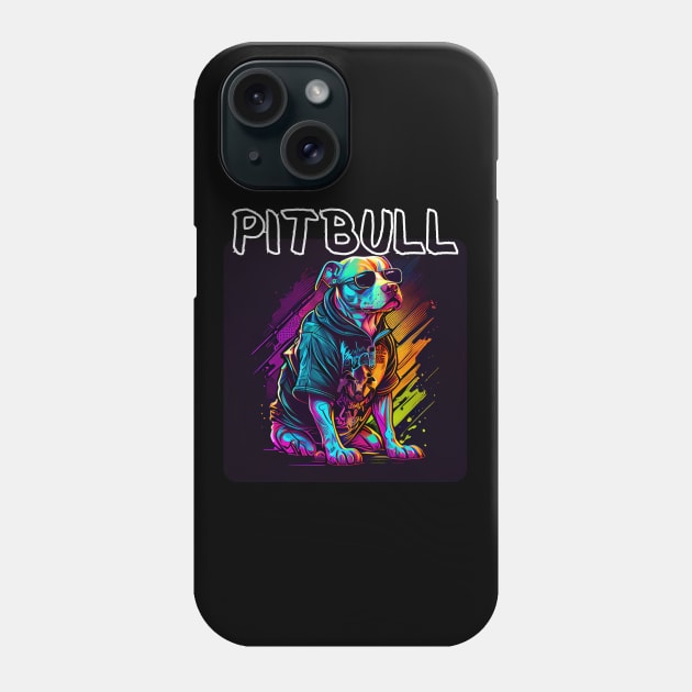 Graffiti Style - Cool Pitbull 3 Phone Case by PD-Store