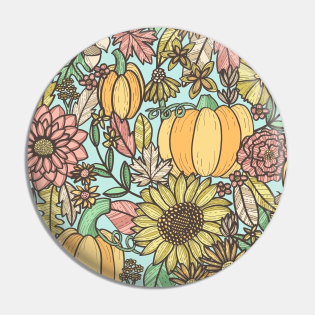 Cottage Autumn Bounty Pin by robyriker