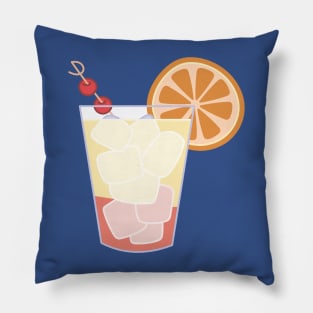 Tequila Sunrise Cocktail Pillow