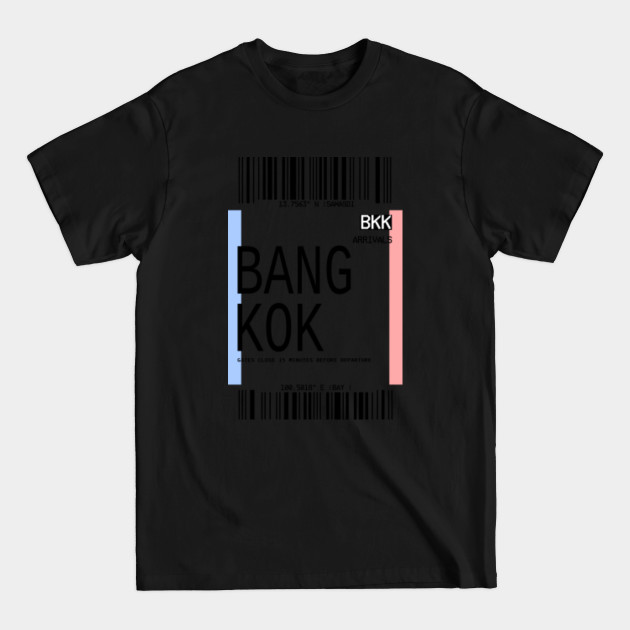 Discover BANGKOK THAILAND PLANE TICKET PHONE CASE - Bangkok - T-Shirt