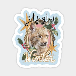 Wild Girl Winter Magnet