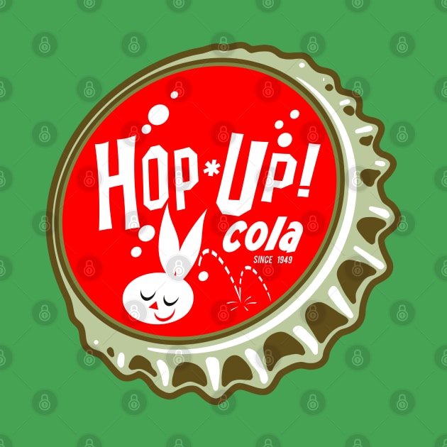 Retro Vintage Hop Up Cola Soda Bottlecap by StudioPM71